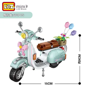 LOZ MINI Blokai Hot Dog Ledų Sunkvežimis Mini Automobilio Modelį Žaislų Kūrėjas įrangos pardavimas, biuro įrangos Surinkimo Žaislai Vaikams su surinkimo vertė