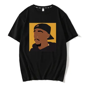 Tupac Shakur 2Pac Marškinėliai Hip-Hop Spausdinti Marškinėliai trumpomis Rankovėmis Basic Tee Punk Rap Marškinėliai Paplūdimys Juokinga Streetwear Tee Marškinėliai