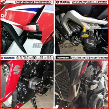 Motociklų Lipdukas Aplikacijos Kritimo apsauginis Rėmas Slankiklį Lauktuvės Guard Crash Pad apsaugos Yamaha TDM 900 2012 2013