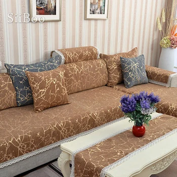 Europos stiliaus dangaus juostele šeniliniai žakardiniai sofa cover cama užvalkalai už kambarį baldai, kurių skerspjūvio sofos apima SP4906