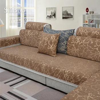 Europos stiliaus dangaus juostele šeniliniai žakardiniai sofa cover cama užvalkalai už kambarį baldai, kurių skerspjūvio sofos apima SP4906