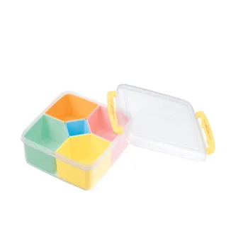 Japonija Stiliaus 5 Tinklelis Plastiko Vaikai Bento Iškylą Lauke Pietūs Bento Dėžutės Maisto Konteineryje Mokyklos Maisto Saugojimo Dėžutė Užkandžių Dėžutė Virtuvė