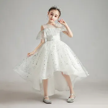 China Tiulio Merginos Princesė Oficialią Suknelės Off Peties Prom Partijos Inscenizacija Suknelės, Gėlių Mergaičių Suknelės, Vaikams, Vaikų, Vestuvių Suknelė