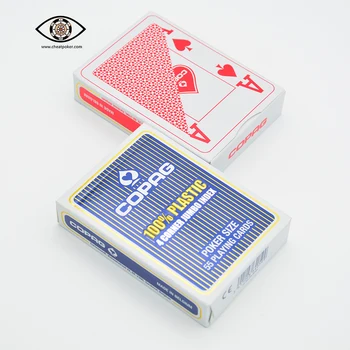 Copag Brūkšninis kodas Pažymėtos Kortos Anti Cheat Pokerio Analizatorius Plastiko 4 Kampo Šriftai Copag Pažymėtas Korteles Magija Gudrybės