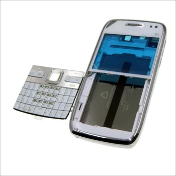 Pilnas priekinis dangtis E72 klaviatūra Nokia E72 baterijos, galinio dangtelio Aukštos kokybės korpusas+Klaviatūra