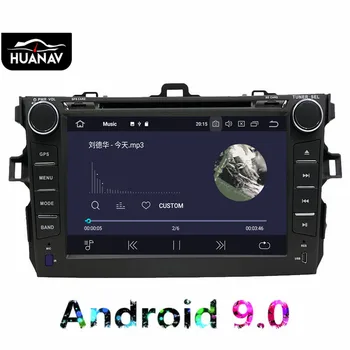 Naujausias Android9.0 Automobilio DVD grotuvas GPS navigacija Toyota Corolla 2007-2013 m. automobilio Radijo grotuvas Multimedijos vadovas uint magnetofonas
