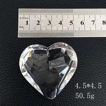 3D Širdies Formos Kristalų Pakabukas Stiklas skaidrus Liustra Kristalai Suncatcher Kristalų Prizmės Kabinti 