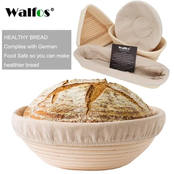 WALFOS Gamtos Rotango Fermentacijos Vytelių Krepšelį Šalies Batono prancūzų Duonos Masės Tikrinimo Tešlos Krepšelius Banneton Krepšiai
