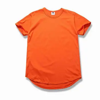 Vasaros Grynas T-shirt rausva juoda Oranžinė žalia Didmeninė Pratęsė Ilgą T shirt Mens Hip-Hop Naujo dizaino Street Vyrų Pigūs marškinėliai