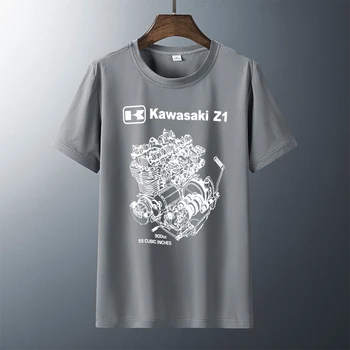 Kawasaki Z1 Kz Mpa Zx Variklio Cutaway Lt T Shirt Mens 2020 Naujas Mados Populiarus, O-Kaklo Viršūnes & Tees