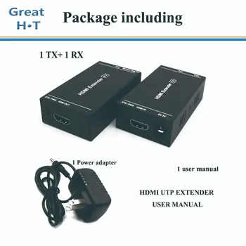 HDMI Extender 50m HDMI Išplėtimo Splitter TX/RX Per Vieną Cat6 RJ45 Ethernet Kabelį iki 197 Kojas su 1080P 3D HT202P