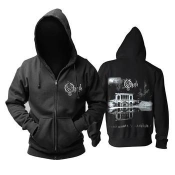 Bloodhoof Opeth juosta Progressive Metal Black death metalo užtrauktuką hoodie