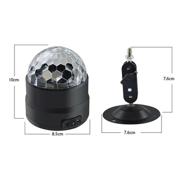 Mini Disco Ball Light USB LED Juostos Scenos Apšvietimas RGB Garso Aktyvuotas DJ Projektorius Šalies Žiburiai Automobilio Namų KTV