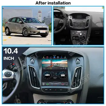 128 GB ROM Ford Focus 2012-2018 Android 9.0 Tesla Stiliaus PX6 Carplay Automobilių GPS Navigacijos, Multimedijos Radijo Grotuvas Player