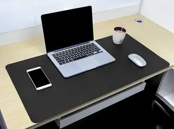 YSAGi multi-funkcija stalas trinkelėmis 80x40cm didelis ir itin plonas vandeniui PU odos pelės mygtukai office home dvejopo naudojimo stalas kilimėlis