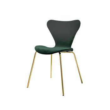 Nordic industrial stiliaus valgomojo kėdės, paprastas ir stilingas atgal biuro stalas, kėdės kūrybos plastiko derybų kėdės net raudona kėdė
