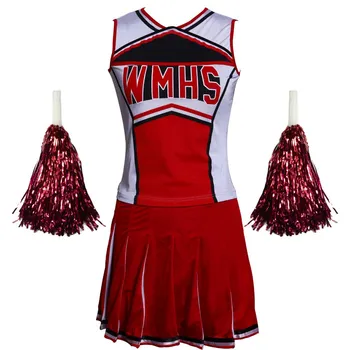 2019 Naujų aukštųjų Mokyklų Nudžiuginti Muzikos Linksmumas Beisbolo Cheerleader Kostiumai Apranga Fancy Dress XS-2XL
