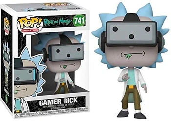 FK47792 FUNKO POP! Rick & Morty - Gamer Rick Specialusis Leidimas-originalus dekoratyvinis originalus žaislai