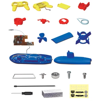 Nuotolinio valdymo povandeninių laivų žaislas Mokslo Žaislas Kūrybos Fizikos Eksperimento Technologijų Mokymosi Žaislai Vaikams YKQST