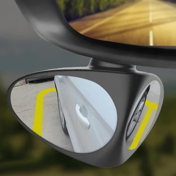 Automobilių Blind Spot 360 Laipsnių Besisukantis Automobilių Galinio Vaizdo Stovėjimo Saugumo Veidrodis Didelis Vizija Atvirkštinio Blind Spot Veidrodis