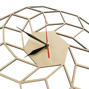 Dreamcatcher Medinis Sieninis Laikrodis Namų Virtuvės Dekoro Sienos Meno Šiuolaikinių Aukštos Kokybės Rankų Darbo Geometrinis Tylus Judėjimas Laikrodis Žiūrėti