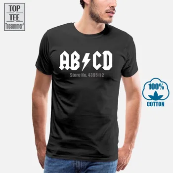 Ab Cd Įdomus T-Shirt Lustiges Funshirt Musik Versch. Farben S-Xxl