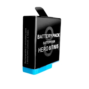 3-Taip, Baterijos Kroviklis Dvigubo Apmokestinimo Dėžutė dėklas akumuliatoriui už GoPro Hero 5 6 7 8 Juodas Priedai Iššifruoti Baterijos /Byla