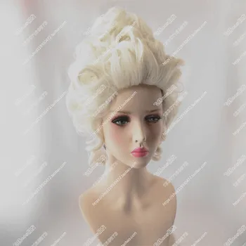 Anglų Dramos Harlots Charlotte Šulinių perukas Lydia Quigley sidabro baltos spalvos aukštos plaukų perukas Hofadel moterų JK palace perukas išgalvotas kostiumai