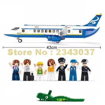 463pcs oro autobusu, lėktuvu aviacijos transporto orlaivių transporto priemonės blokai 6 Žaislas