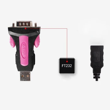 Z-TEK ZE551A FTDI mikroschema USB2.0 serial RS232 kabelis konverteris win10/8/ 