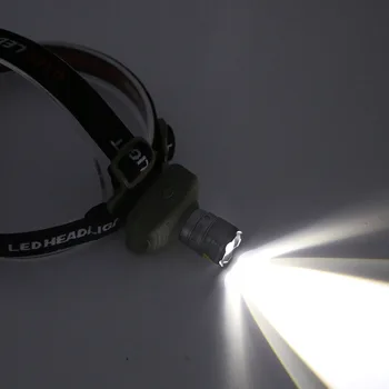 Sanyi LED Mini Žibintai 4 Režimais, atsparus Vandeniui Zoomable Dėmesio Žibintuvėlis priekinis žibintas Žibintas Fakelas Kempingas Žvejybos Žibinto Naudoti 3*AAA