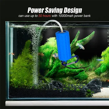 Lauko Žvejybos Mini USB Deguonies Oro Siurblys Su Priedais Vamzdis Išjungti Energijos Taupymo Prekių Žuvų Bakas Priedai usb vandens siurblys