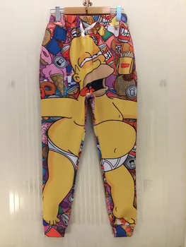 Karšto Pardavimo Anime Simpsonų 3D Spausdinimo Vyrų Kelnės Harajuku Streetwear Sweatpants Vyrų, Moterų Atsitiktinis Mados Bėgiojimo Kelnės X491