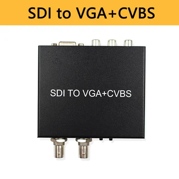 SDI (SD-SDI/HD-SDI/3G-SDI) VGA+CVBS/AV+SDI Konverteris Remti 1080P už Ekranas/Kamera/Ekranas su adapteriu