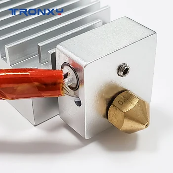 2020 Tronxy 3D Spausdintuvo Dalys 2 in 1 out J-galvos, Aliumininiai Šilumos Blokuoti 0,4 mm Antgalis 24V Šildymo vamzdžiai 100K Thermistor už 2E spausdintuvą