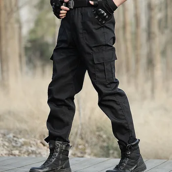 Didmeninė 2020 m. pavasario Vasaros Prarasti kovoti su Krovinių kišenėje juodas chalatas komandosai Karinius mokymus lauko taktinės kelnės vyrams