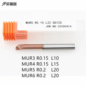 MUR3 R0.15 L10 MUR4 R0.15 L15 MUR5 R0.2 L20 MUR6 R0.2 L20 Mini herramienta de perforación interna revestida