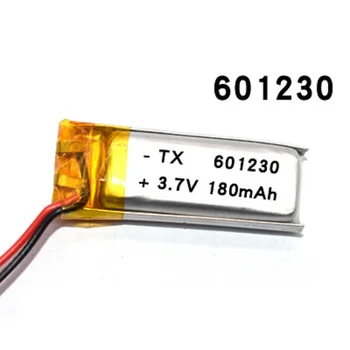 Polimero ličio baterija 3.7 V 601230 180mah galima pritaikyti didmenines CE, ROHS, FCC KAULŲ ir kokybės sertifikavimo