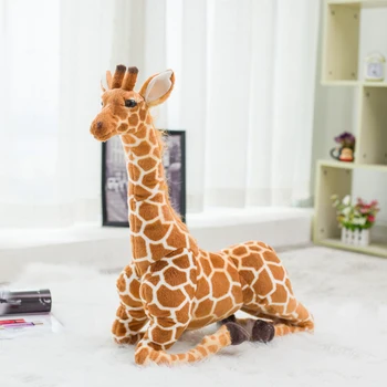 Didžiulis Realiame Gyvenime, Žirafa, Pliušiniai Žaislai Mielas Iškamša Lėlės, Minkšti Modeliavimas Žirafa Lėlės Aukštos Kokybės Gimtadienio Dovana Vaikams Žaislas
