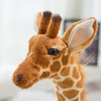 Didžiulis Realiame Gyvenime, Žirafa, Pliušiniai Žaislai Mielas Iškamša Lėlės, Minkšti Modeliavimas Žirafa Lėlės Aukštos Kokybės Gimtadienio Dovana Vaikams Žaislas