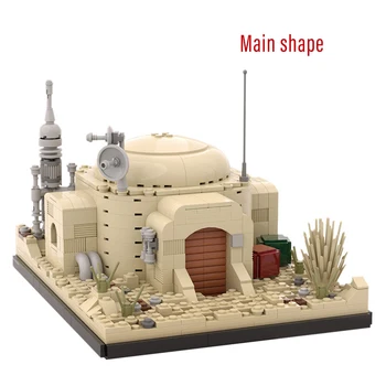 SS Miesto Owen Lars' Home Tatooine Karinės Architektūros Namas Modelis Statybiniai Blokai, Plytos Kūrėjas 