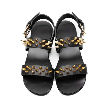 2020 metų Vasaros Vyrų Batų Dizainerio natūralios Odos Vyrai Sandalias Zapatos Mujer Romos Roko Mens Mados Sandalas Batus, US6-10!