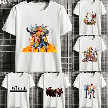 Vyras Drabužių Vienas Gabalas Mados Japonų Anime Lover Marškinėliai Animacinių Filmų Vyrai T-Shirt Atsitiktinis Hip-Hop Kietas Streetwear Trumpas Rankovės