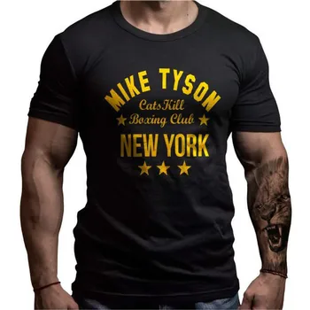 Mike Tyson T-Shirt Bokso Klubas Dizaino Vasaros Medvilnės O-Kaklo trumpomis Rankovėmis vyriški Marškinėliai Naujas Dydis S-3XL