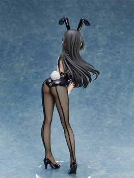 39.5 cm Seksuali Mergina Pav Anime Rascal Nėra Svajonė Bunny Mergina Senpai Sakurajima Mai PVC Veiksmų Skaičius, Anime pav Modelis Žaislas