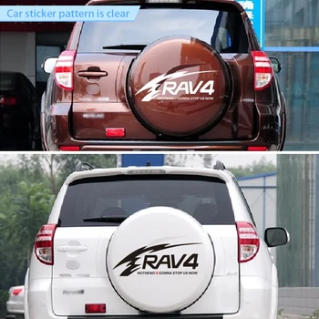 Toyota RAV4 Automobilių Lipdukas AccessoriesAuto PET Žodžiai Individualizuotas Pritaikymas Uodega Atsarginių Padangų, Ratų Apdaila