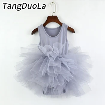 Naujas Mados Mergaičių suknelė Vaikų Pettiskirt Lovely Baby Girl Purus Baleto suknelė Vaikai Tiulio Tutu Berankovė Liemenė suknelė