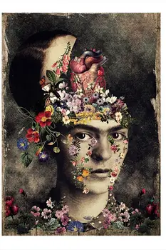 Frida Kahlo Vaizdo Portretas Dailininko Paveikslėlyje, Menas, Sienų Apdaila Namo Dovanos Subjektyvios Darbo Karšto Parduoti Derliaus
