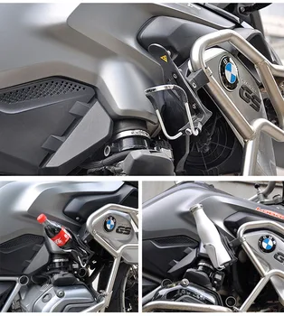 Motociklo universalus vandens puodelio laikiklis/modifikuoti CNC aliuminio lydinio vandens buteliuko laikiklis/tinka BMW/Honda/Kawasaki/Harley