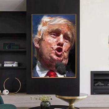 Grafiti Meno Donald Trump Portretas Drobė Menas, Tapyba, Modernus Sienos Menas, Plakatų Ir Grafikos Sienos Nuotraukas Kambarį Cuadros